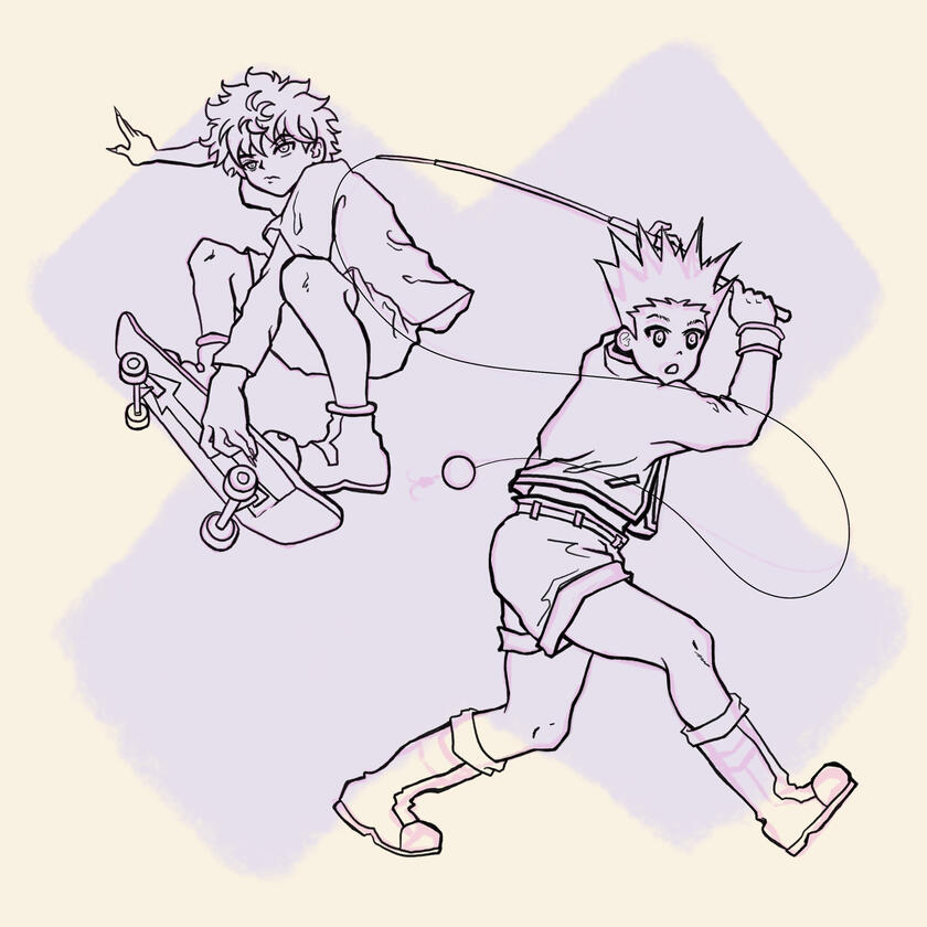 Killua and Gon Killua and Gon