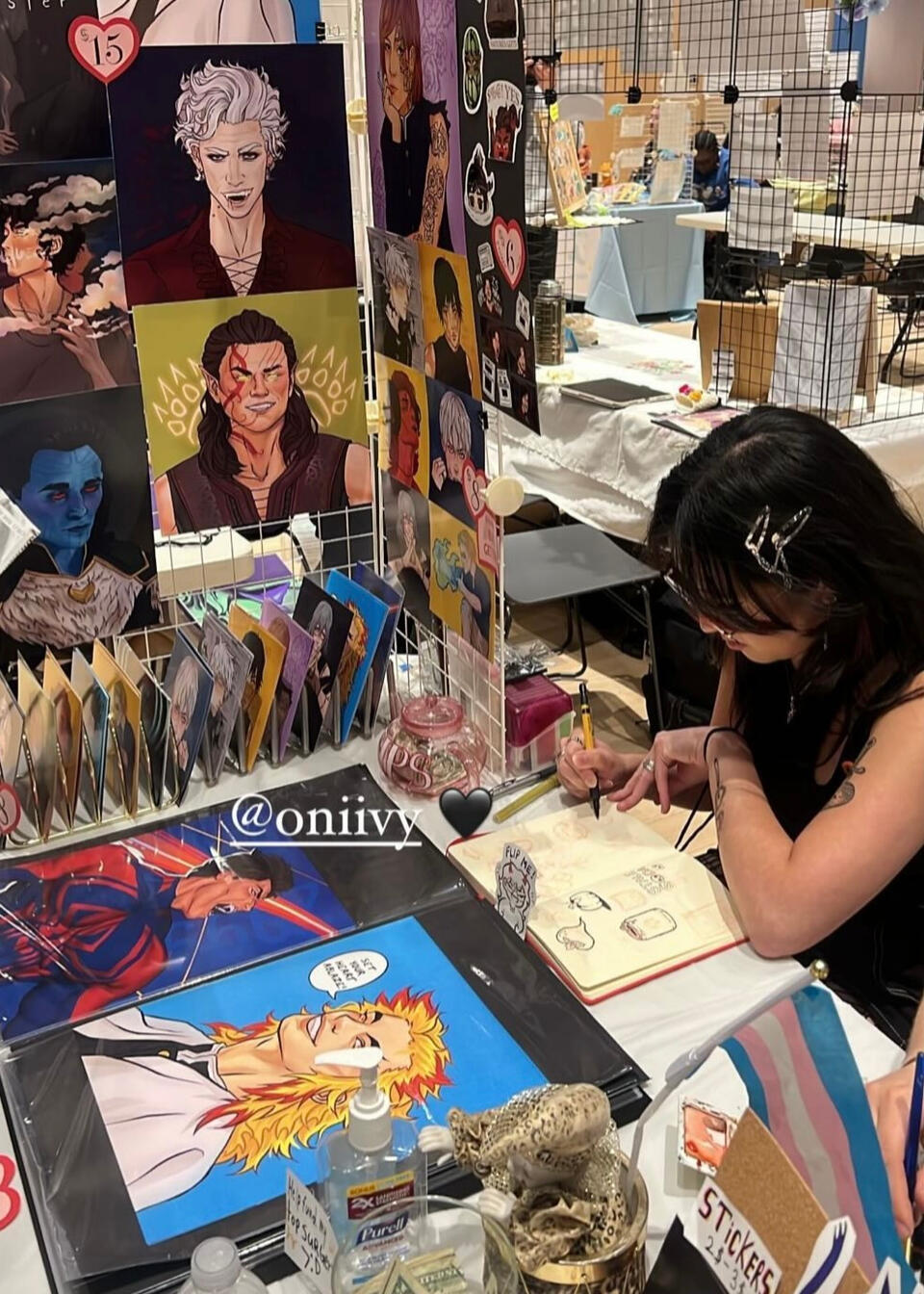 Ivy at InkFest Table